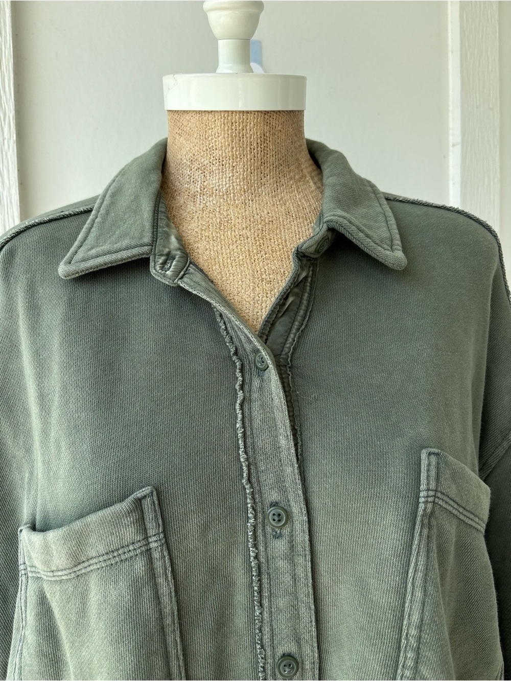 Aerie LumberJane Fleece Shirt Medium - Picture 3 of 9